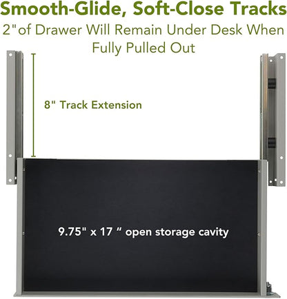 PERFECT POSTURE Max Under Desk Storage Drawer – Large Desk Drawer - Image 6