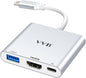 USB C to HDMI Adapter, USB-C Adapter Hub by VVB