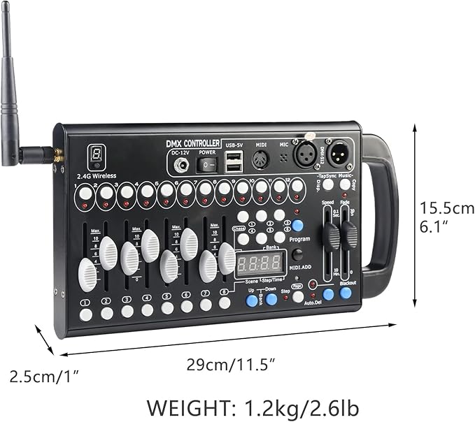 Wireless Dmx Controller 192 Channel Dmx Light Controller - Image 5