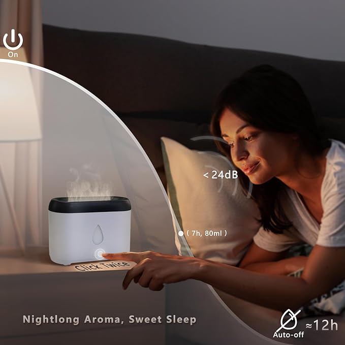 Flame Diffuser for Essential Oils, 200ml Ultrasonic Aroma Diffusers - Image 5
