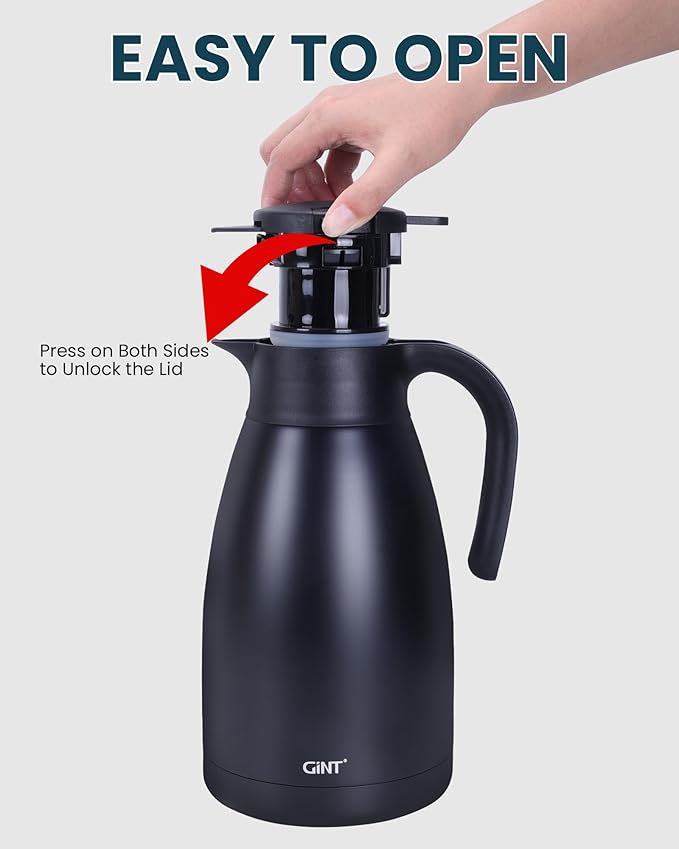 GiNT 51Oz Stainless Steel Thermal Coffee Carafe - Image 5