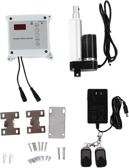 Cunyuer Automatic Chicken Coop Door Opener, Timing Photosensitive Remote Door by Unknown