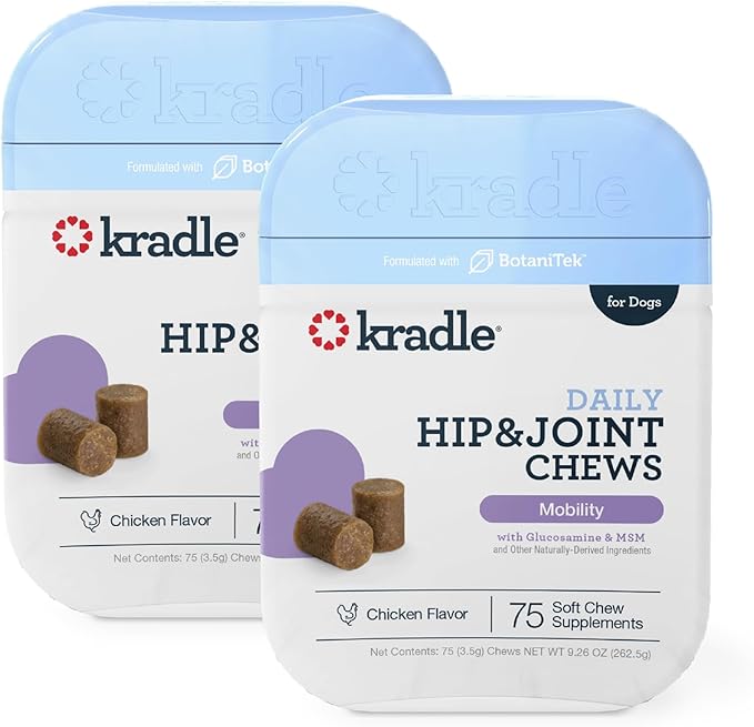 Kradle Hip & Joint Chews for Dogs by Kradle