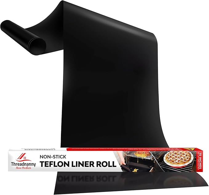 Teflon Liner Roll for Ovens, Stovetops & Grills by ThreadNanny