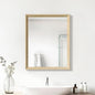 Oak Wood Effect Framed Wall Mirror, 16x20 Rectangle Mirror, 1/8" by Ultrue