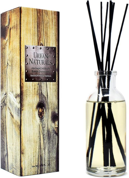 Urban Naturals Sandalwood & Vanilla Reed Diffuser Oil Gift Set | Tahitian by UrbanNaturals