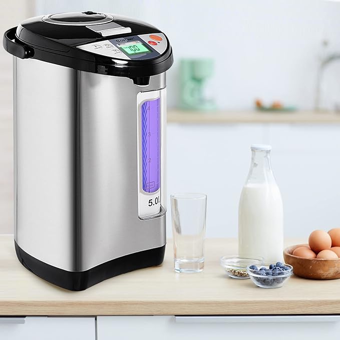 COSTWAY Instant Electric Hot Water Boiler and Warmer, 5-Liter LCD Water Pot - Image 9