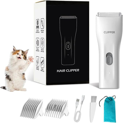 Prowerful Home Professional Dog Grooming Kit Clipper Low Noise USB Rechargeable by Founouly