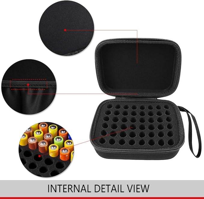 Comecase Hard Battery Organizer Storage Box Carrying Case Bag - Image 4