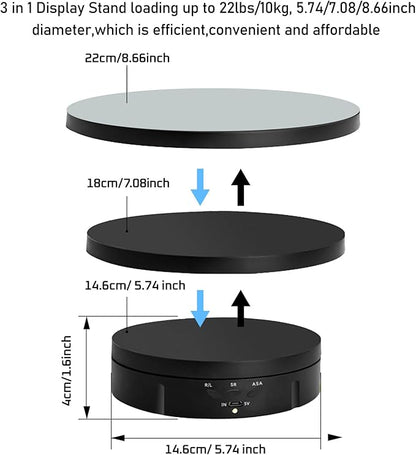 JAYEGT 3 in 1 Motorized Rotating Display Stand - Image 2