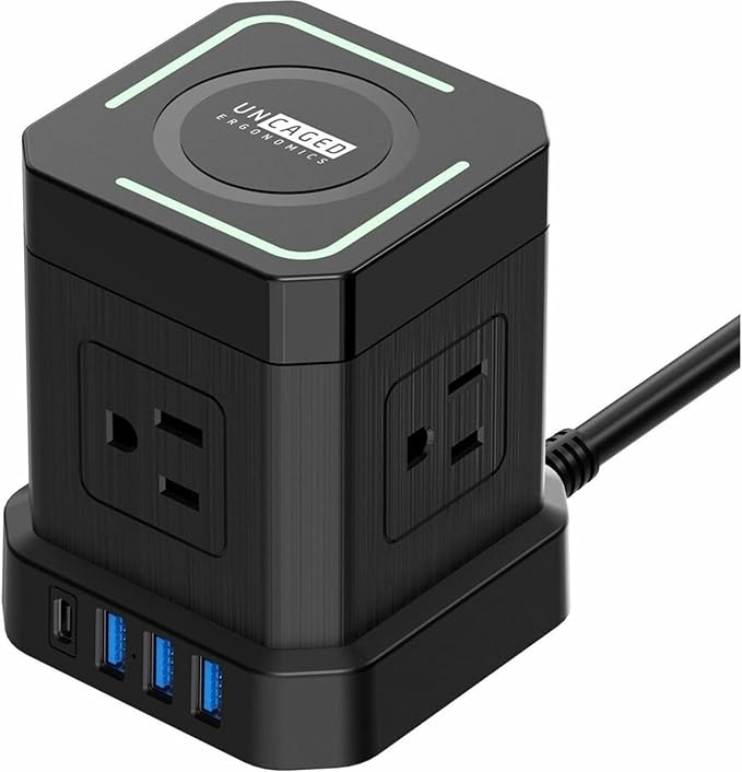 Uncaged Ergonomics Wireless Charger Cube Power Strip - Image 8