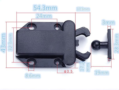 Cabinets Push Latch Cabinet & Furniture Door Catches Cabinet Latch Rebound - Image 6