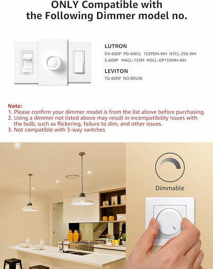 Lepro Dimmable LED Light Bulbs 100 Watt Equivalent, 14W 1500LM Soft Warm White - Image 3