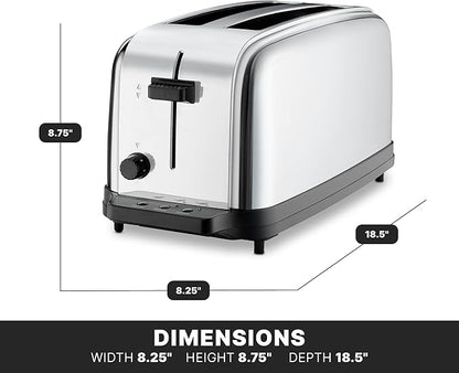 Waring Commercial WCT704 4 Slice Extra Long Slot Light Duty Pop-Up Toaster - Image 3