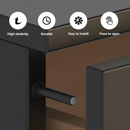 10 Pcs Magnetic Push Latches for Cabinet Push to Open Door Latch Soft Quiet - Image 5