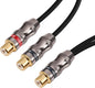 Devinal Y-Cable, RCA Female to 2 RCA Female Adapter, Video/Audio Splitter by Devinal