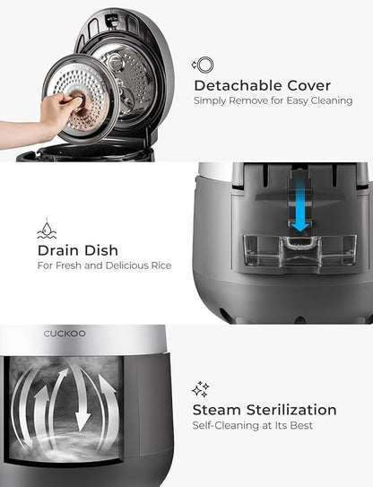 CUCKOO Twin Pressure Rice Cooker 6-Cup Uncooked / 12-Cup Cooked - Image 8
