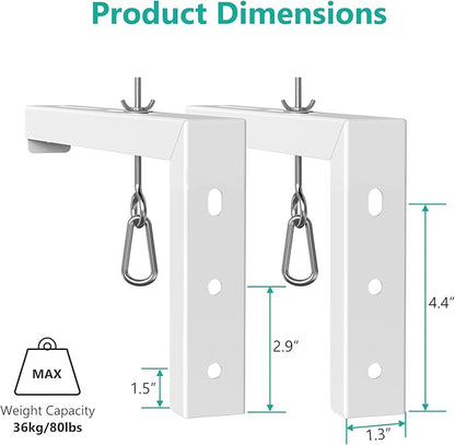 WALI Universal Projector Screen Ceiling Mount, Wall Hanging Mount L-Brackets - Image 4
