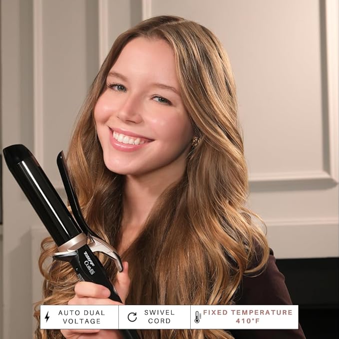 TAIFF Curves Professional Black Titanium Curling Iron – High-Performance Hair - Image 8