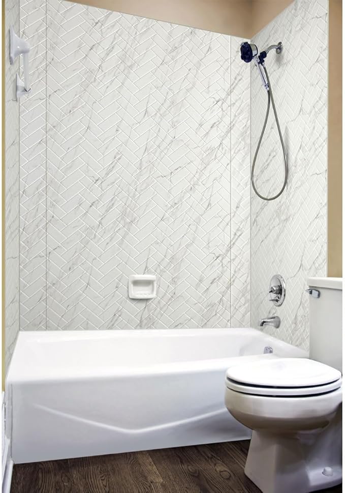 From Plain To Beautiful In Hours 133-640-HERR-KIT Herringbone Tile - Image 4