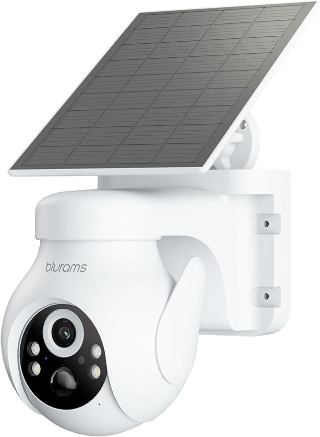blurams Solar Outdoor Camera Wireless, 360° PTZ Security Cameras Wireless by Blurams