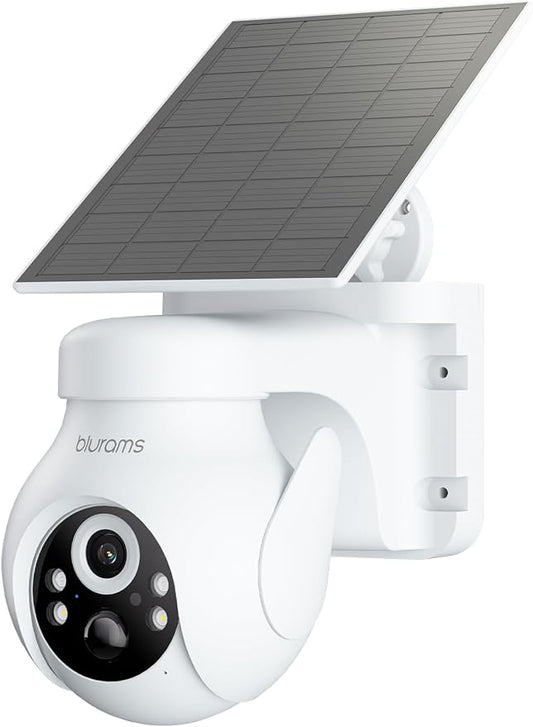 blurams Solar Outdoor Camera Wireless, 360° PTZ Security Cameras Wireless by Blurams