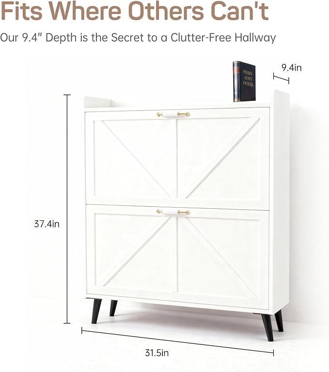 Shoe Storage Cabinet for Entryway - Image 2