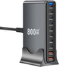 800W GaN3 10-Port USB-C Charging Station by Unknown