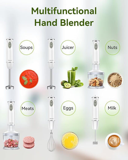 Immersion Blender Handheld 5 in 1 Hand Blender, 1000W Hand Mixer Stick - Image 5