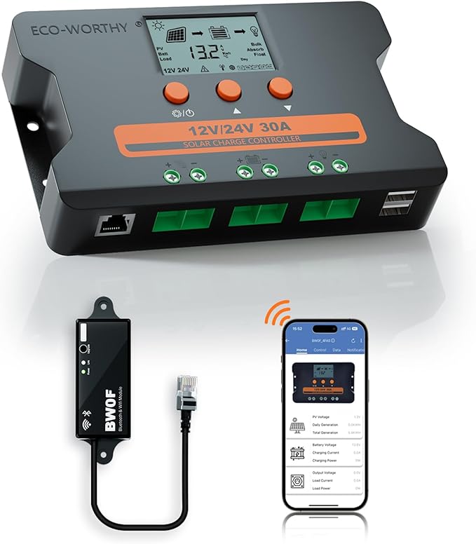 ECO-WORTHY Solar Charge Controller 30A by ECO-WORTHY