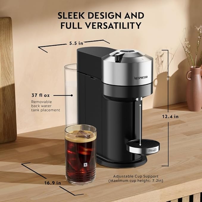 Nespresso Vertuo Next Deluxe Coffee and Espresso Machine by De'Longhi - Image 7