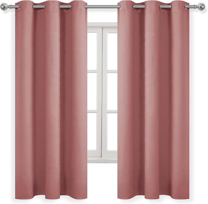 DWCN Rose Blackout Curtains for Living Room, Solid Thermal Room Drakening - Image 7