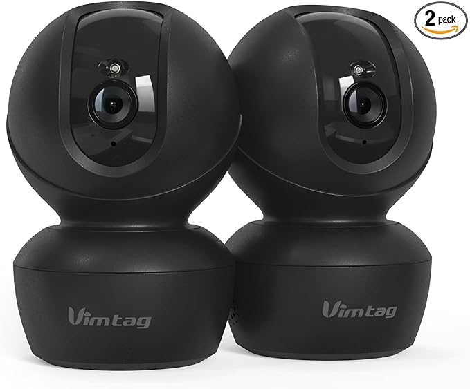 VIMTAG 5G 4MP Security Camera Indoor, 2 Pack Dog Camera by Vimtag