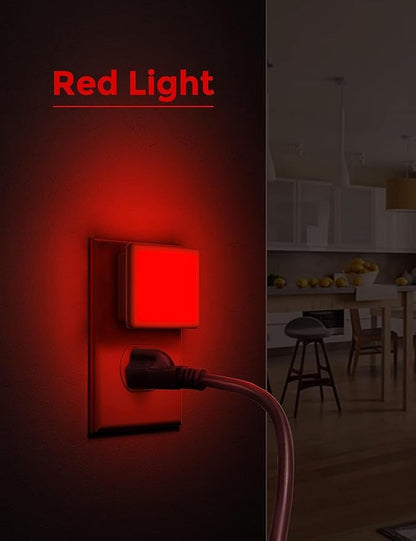 L LOHAS LED Red Night Lights Plug into Wall 6-Pack, 0.3W Plug in Night Light - Image 3