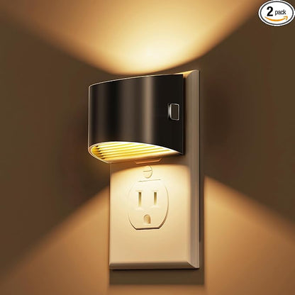 L LOHAS LED Night Lights Plug into Wall 2 Pack, Dusk to Dawn Sensor Nightlight by LLOHASLED
