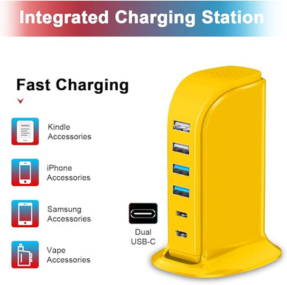 45W USB Charging Station, 6-Port Hub - Image 5