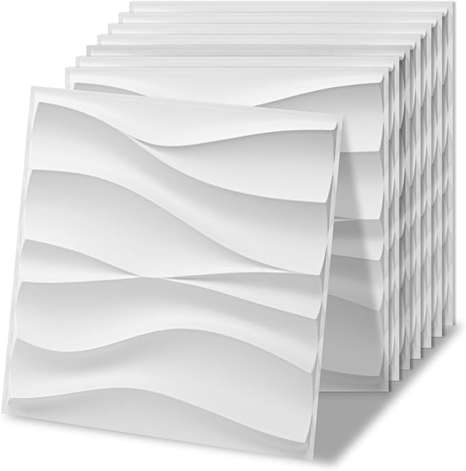Art3d 100 Pack Decorative 3D Wall Panels, 97 Sq.Feet PVC Interior Wall Décor by Art3d