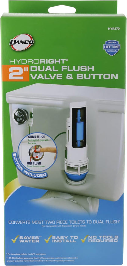 Danco HYR270 Hydroright Water-Saving Dual Flush Valve - Image 7