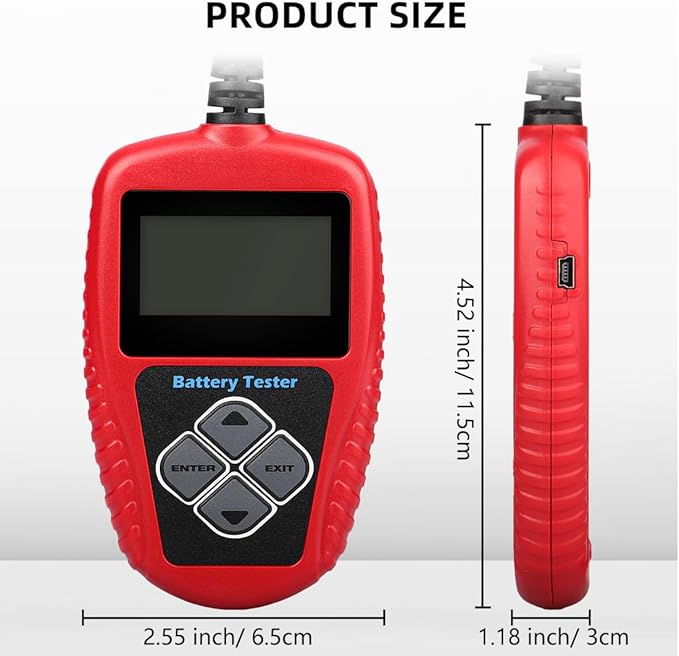 ANCEL BA101 Car Battery Tester, 12V Digital Automotive Alternator Meter - Image 9