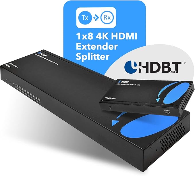 OREI 1x8 HDMI Extender Splitter HDBaseT 4K, HDR - Image 4