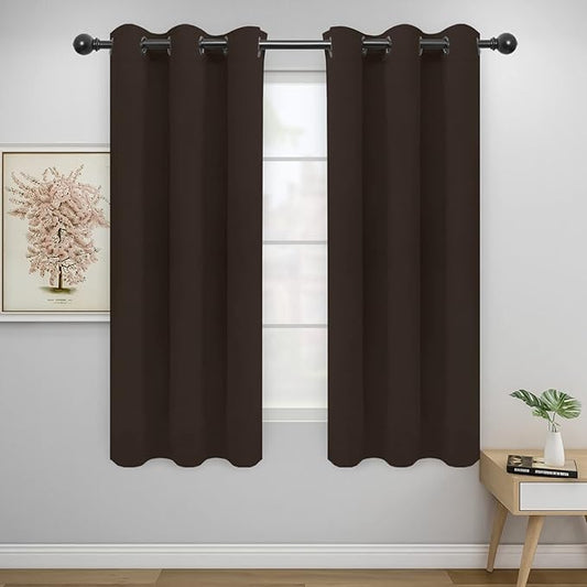 Easy-Going Blackout Curtains for Bedroom, Solid Thermal Insulated Grommet and by Easy-Going