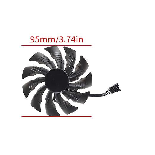 95mm 4Pin Video Card Fan Easy Installation Replacement - Image 6