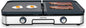 Gourmia 3-in-1 Indoor Grill & Griddle Electric Combo – Dual Independent Cooking by Gourmia