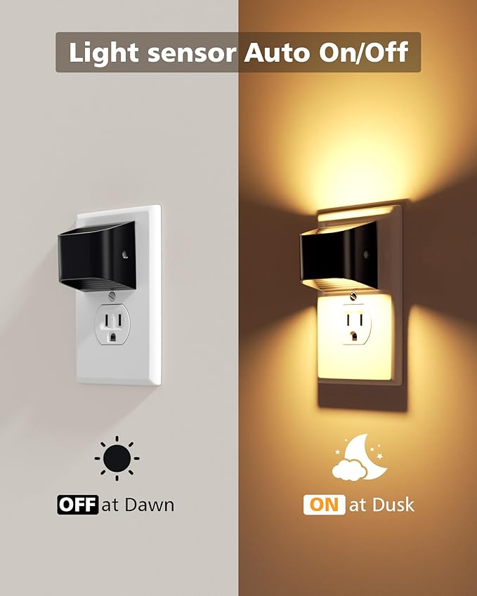 VOLISUN Night Lights Plug into Wall, 4 Pack Up and Down LED Night Light - Image 3