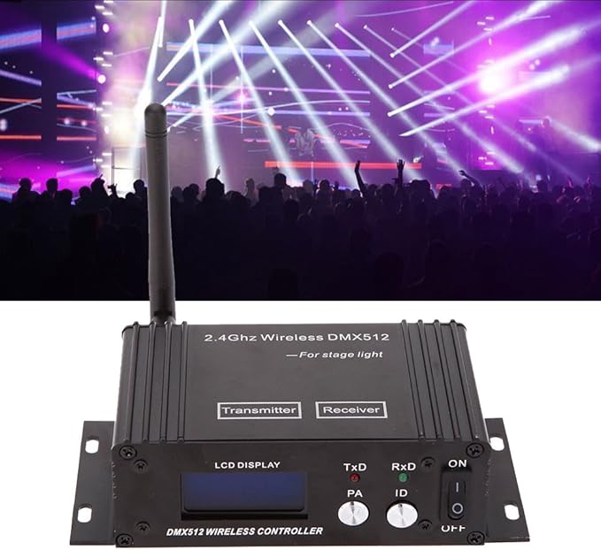 CaalLogt DMX512 Controller 2.4G Wireless Controller Transmitter Receiver LCD - Image 7