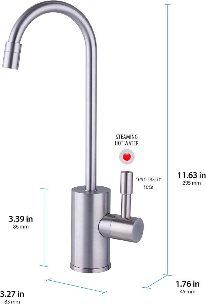 Ready Hot Compact Instant Hot Water Dispenser, Stainless Steel Tank, Wall - Image 3