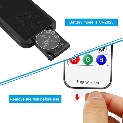 RGBZONE RF 3-PIN LED Controller, RF Wireless Remote Control, DC 5V/12V/24V Mini - Image 3