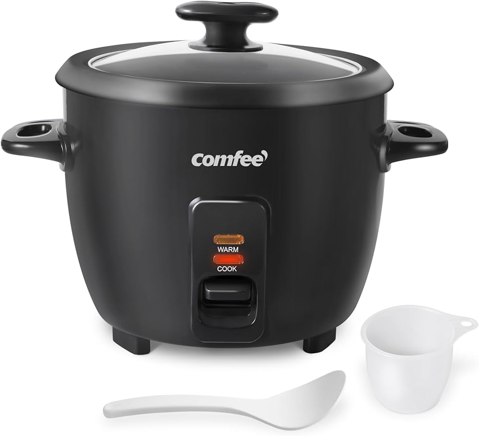 COMFEE' Rice Cooker, 6-Cup Cooked/3-Cup Uncooked, Removable Non-Stick Bowl by COMFEE