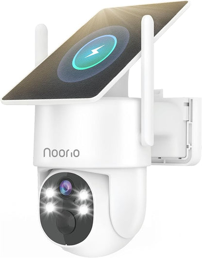 Noorio Solar Security Camera Wireless Outdoor, 2K Cameras by Noorio
