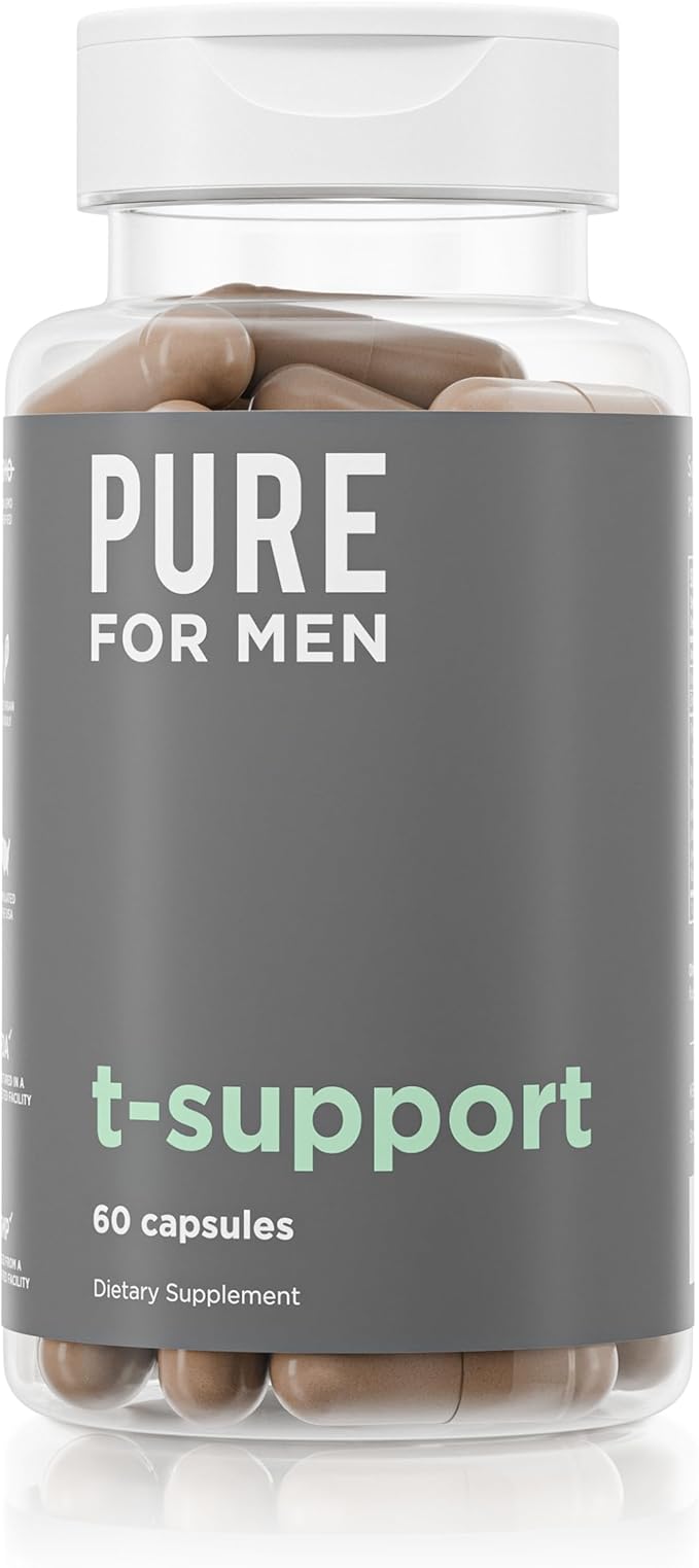 Pure for Men T-Support Supplement | Vegetarian Total Support for Men by PureForMen